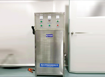 制藥廠容器清洗-高濃度臭氧水機(jī)現(xiàn)場安裝